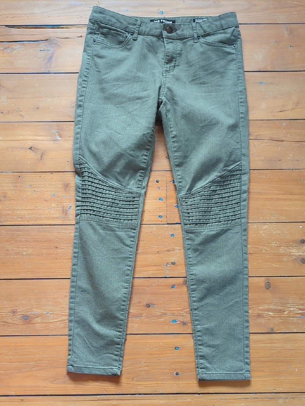 289-Joe Fresh Olive Green Classic Slim Jeans